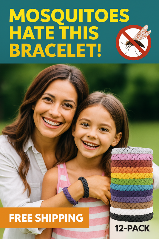 12Pack Mosquito Repellent Bracelets Natural Bug Insect Repellent for Kids Adults