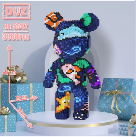 Brick Bear Building Blocks - Teddyblocks Building Kits