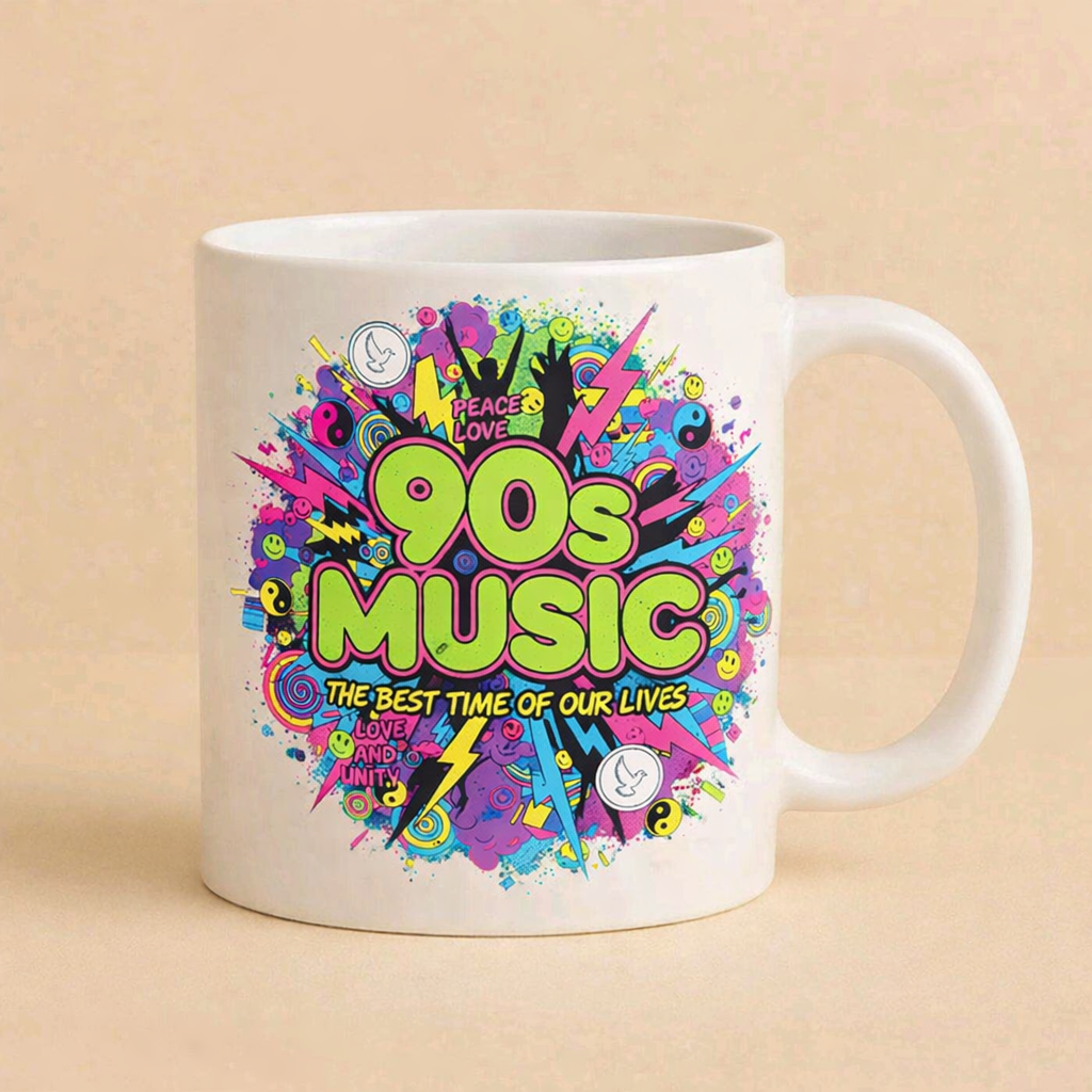 90s Music - The Best Time Of Our Lives Funny Mug | Novelty Gift Coffee Tea Cup