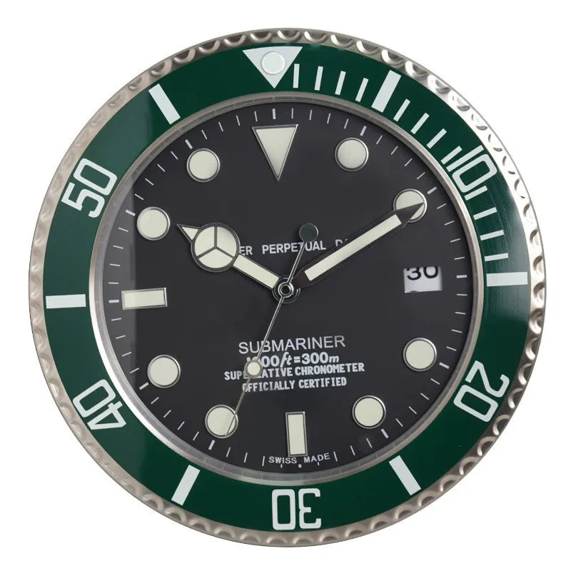 Rolex Wall Clock Luminous Luxury Watch Clock