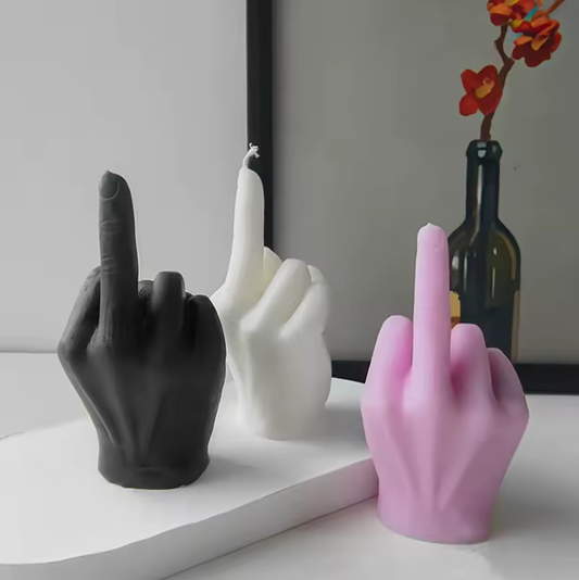 Funny Middle Finger Shaped Scented Candles Quirky Gift Set