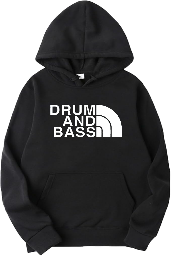 90s Raver Drum and Bass Music Genre Hoodie North Face Parody