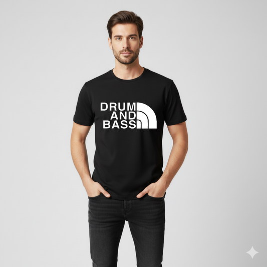 90s Raver Drum and Bass Music Genre Tshirt North Face Parody