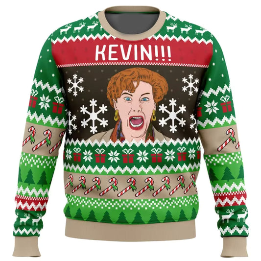 Funny Home Alone Kevin Christmas Sweater Ugly Jumper