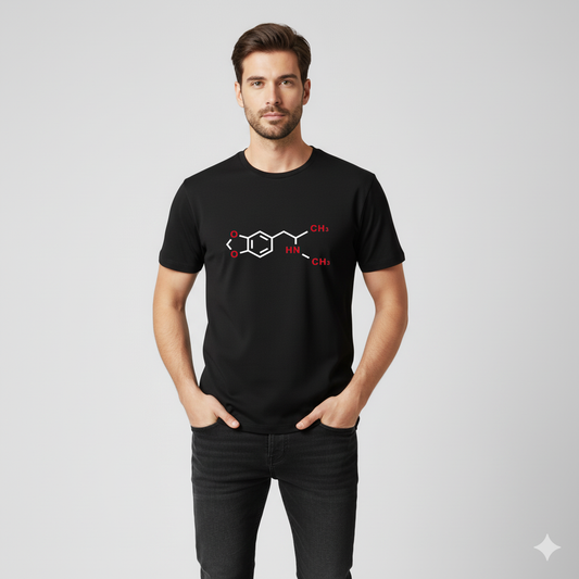 Ecstasy MDMA Skeletal Structure T Shirt