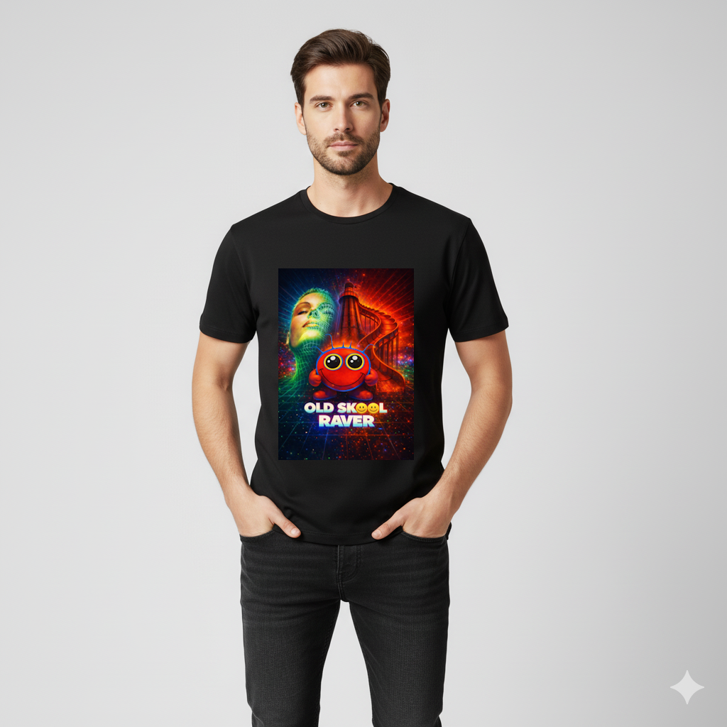 90s Raver T Shirt, Old Skool Raver