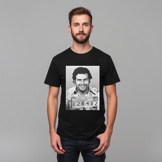 Pablo Escobar Mugshot Poster Print T Shirt