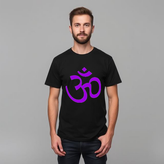 Purple Om 90s Rave T Shirt Acid Trip