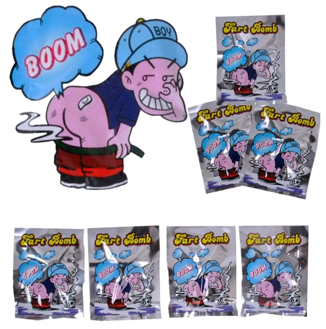 10x Stink Bombs Sachets Smelly Fart Bomb Prank Funny Smell April Fool Joke Tricks