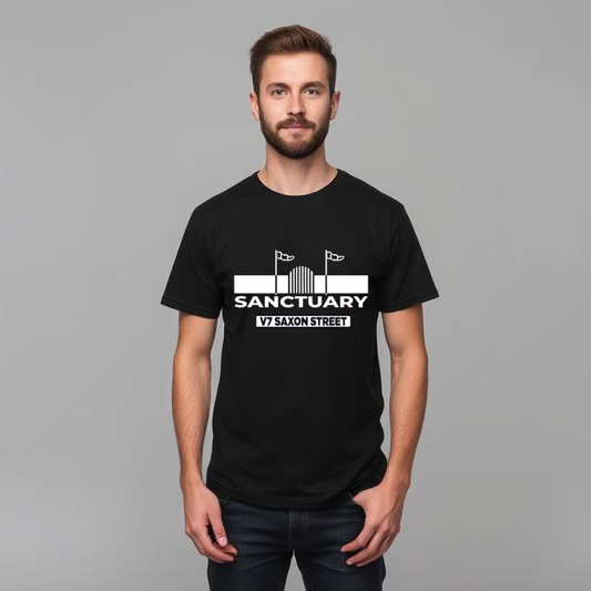 The Sanctuary V7 Saxon Street Rave Dreamscape Helter Skelter T Shirt