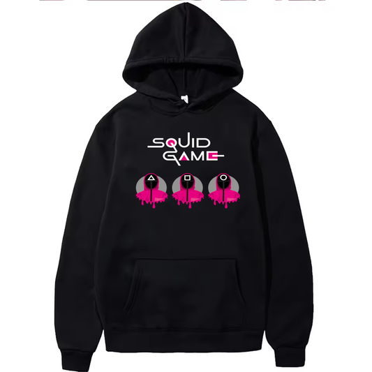 Squid Game Men Women Hoodie Unisex Squid Games Hooded Jumper