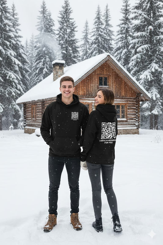 I have a message for you Funny QR code hoodie