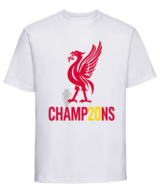 Liverpool Premier League Champ20ns Winners 2025 YNWA T-Shirt LFC Kids Adults